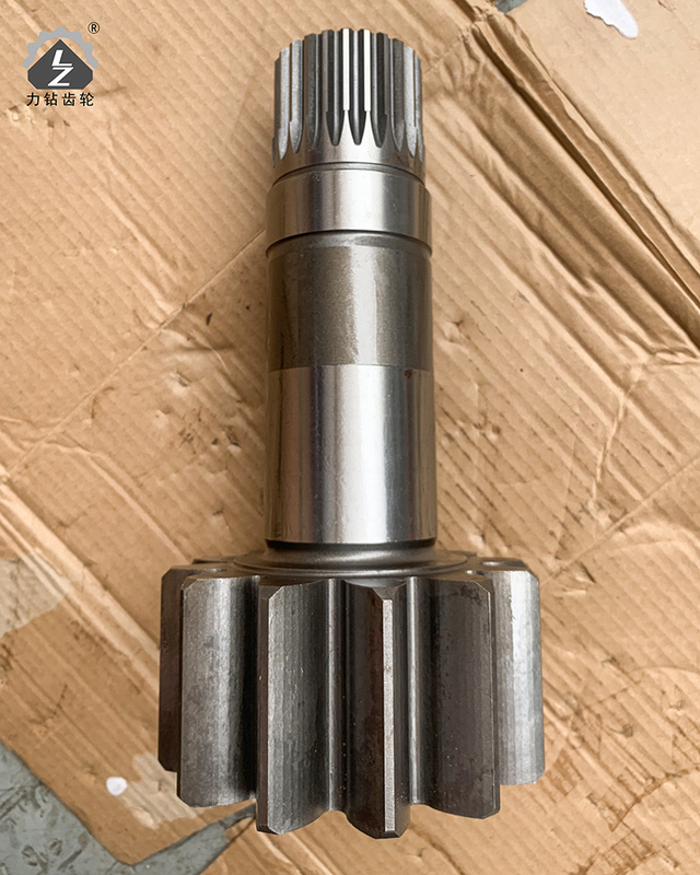 12 Teeth 24 Keys Swing Pinion Gear Shaft Rotary SH120 Excavator Spare Parts